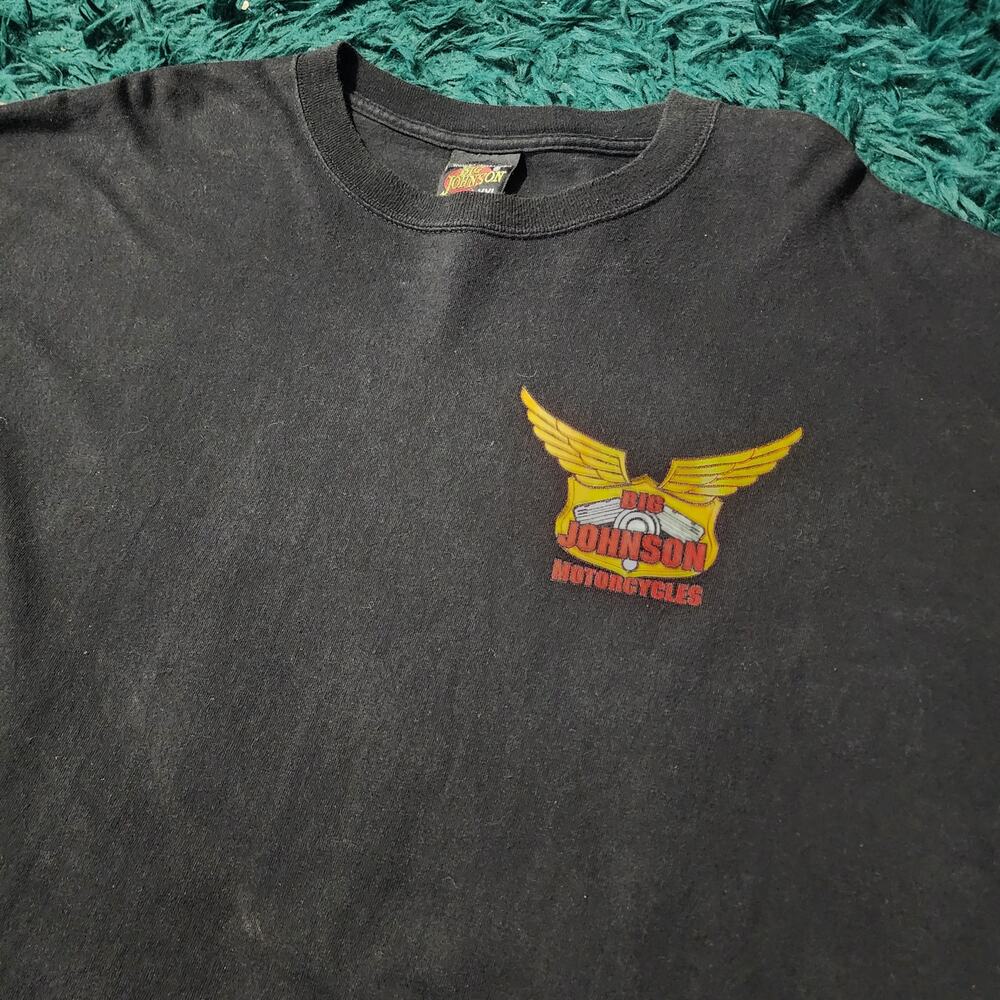 Vintage Big Johnson T-Shirt XXL Biker Tee or Tires Biker Graphic - Picture 3 of 7